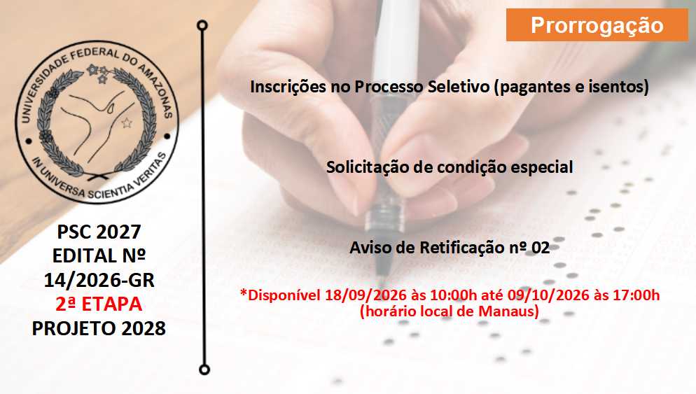 Edital 14/2026 - 2ª ETAPA - PROJETO 2028