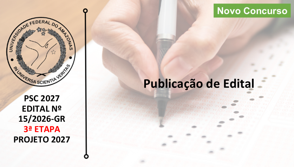Edital 15/2026 - 3ª ETAPA - PROJETO 2027