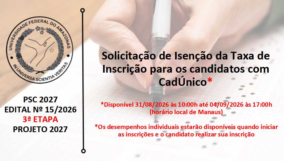 Edital 15/2026 - 3ª ETAPA - PROJETO 2027