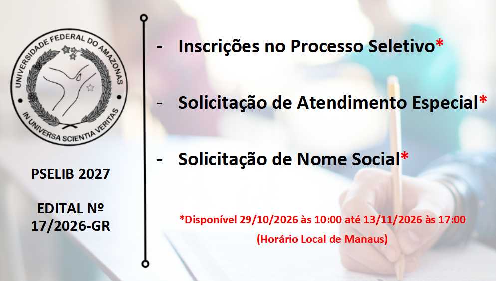 Edital 17/2026 - PSELIB 2027