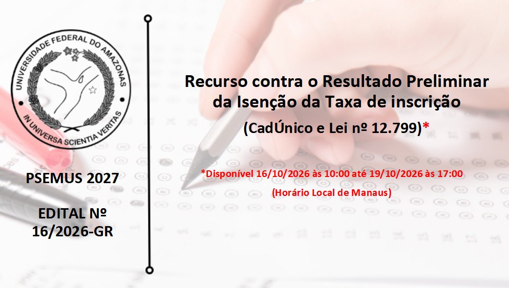 Edital 16/2026 - PSEMus 2027