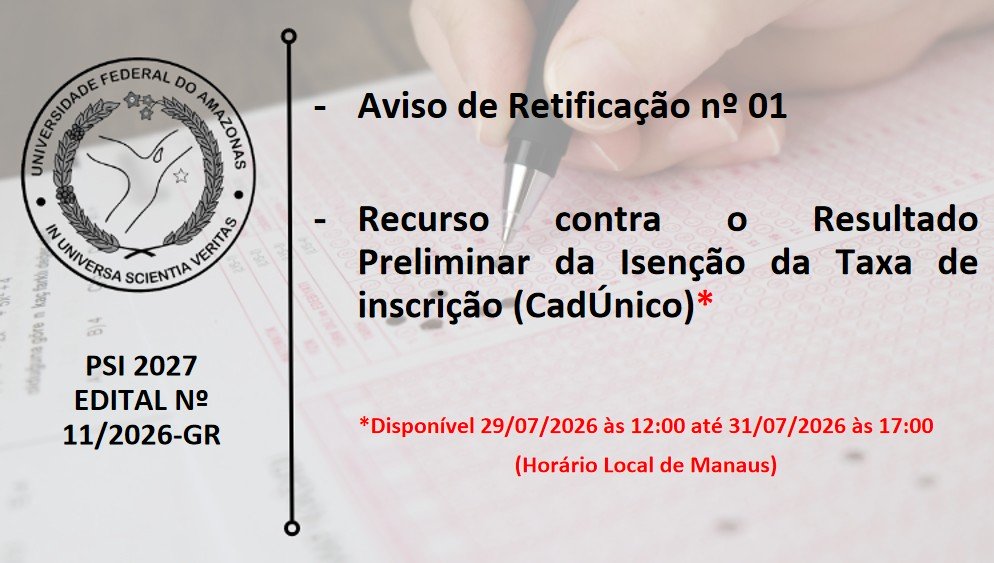 Edital 11/2026 - PSI 2027
